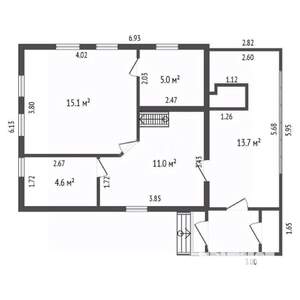Дом 66м², 2-этажный, участок 9 сот.