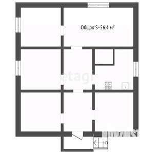 Дом 56м², 1-этажный, участок 18 сот.