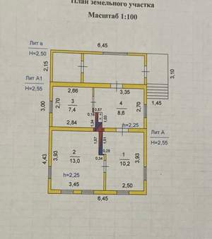 Дом 39м², 1-этажный, участок 6 сот.