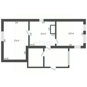 Дом 60м², 1-этажный, участок 5 сот.