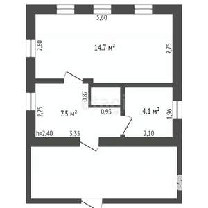 Дом 25м², 1-этажный, участок 7 сот.