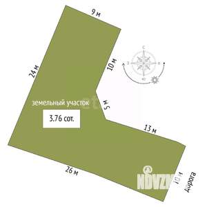 Дом 45м², 1-этажный, участок 4 сот.