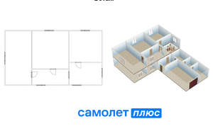 Дом 139м², 2-этажный, участок 5 сот.