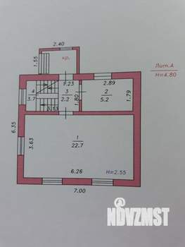 Дом 93м², 2-этажный, участок 6 сот.