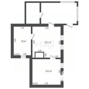 Дом 37м², 1-этажный, участок 15 сот.