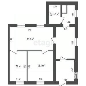 Дом 62м², 1-этажный, участок 4 сот.