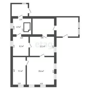 Дом 57м², 1-этажный, участок 18 сот.