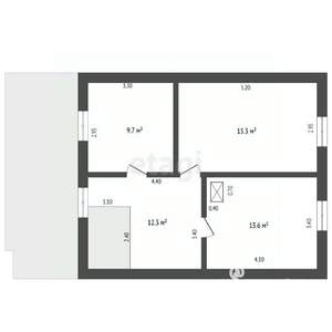 Дом 104м², 2-этажный, участок 10 сот.