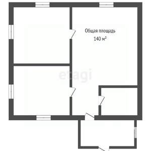 Дом 140м², 2-этажный, участок 10 сот.  