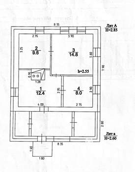 Дом 45м&sup2;, 1-этажный, участок 7 сот.  