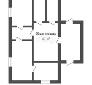 Дом 40м², 1-этажный, участок 5 сот.  