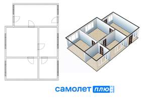 Дом 76м², 2-этажный, участок 11 сот.  