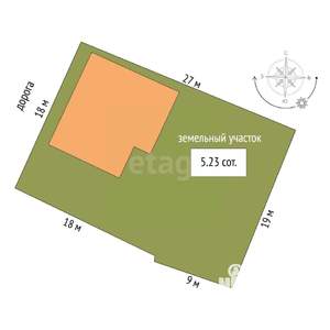 Дом 120м&sup2;, 2-этажный, участок 5 сот.  