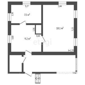 Дом 35м², 1-этажный, участок 12 сот.  