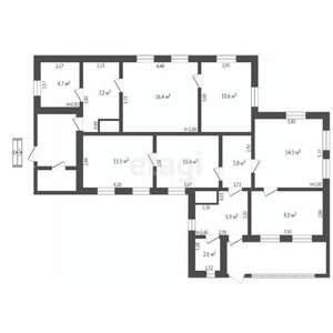 Дом 112м&sup2;, 1-этажный, участок 10 сот.  