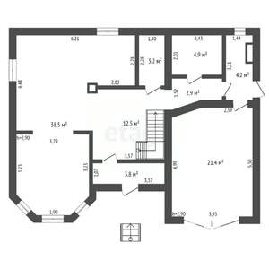 Дом 132м², 2-этажный, участок 8 сот.  