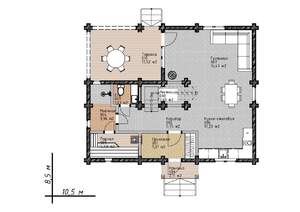 Дом 117м&sup2;, 2-этажный, участок 7 сот.  