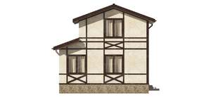 Дом 80м&sup2;, 2-этажный, участок 7 сот.  