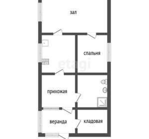 Дом 44м², 1-этажный, участок 11 сот.  