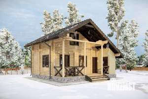 Дом 63м&sup2;, 2-этажный, участок 7 сот.  