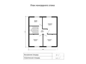 Дом 104м², 2-этажный, участок 7 сот.  