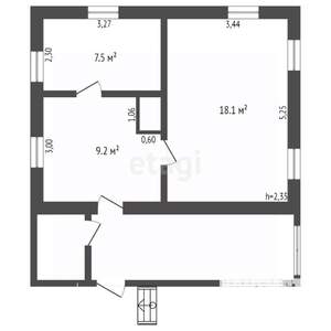 Дом 35м², 1-этажный, участок 12 сот.  