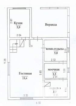 Дача 85м², 2-этажный, участок 5 сот.  