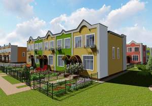 Дом 82м&sup2;, 2-этажный, участок 1 сот.  