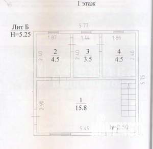 Дом 47м&sup2;, 2-этажный, участок 11 сот.  