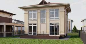 Дом 115м&sup2;, 2-этажный, участок 6 сот.  