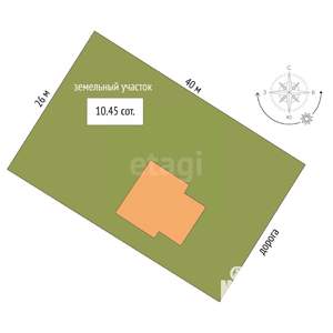 Дом 318м&sup2;, 3-этажный, участок 11 сот.  