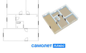 Дом 96м², 2-этажный, участок 20 сот.  