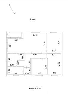Дом 106м&sup2;, 1-этажный, участок 10 сот.  