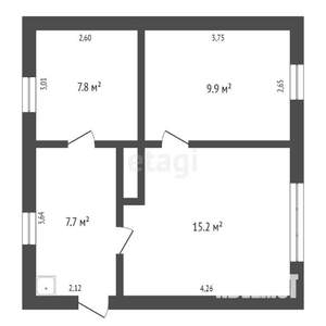 Дом 40м², 1-этажный, участок 6 сот.  