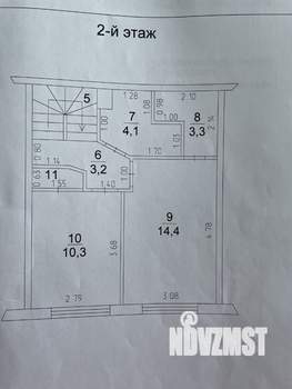 Таунхаус 81м², 2-этажный, участок 1 сот.  