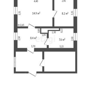 Дом 50м², 1-этажный, участок 6 сот.  