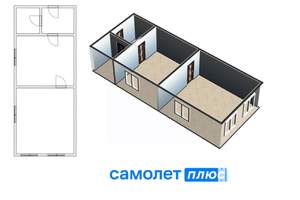Дом 30м², 1-этажный, участок 11 сот.  
