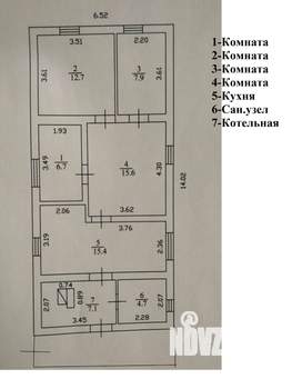 Дом 78м², 1-этажный, участок 7 сот.  