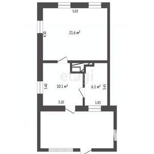 Дом 72м&sup2;, 1-этажный, участок 5 сот.  