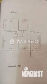 Дом 56м², 1-этажный, участок 6 сот.  