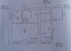 Дом 39м&sup2;, 1-этажный, участок 9 сот.  