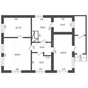 Дом 73м&sup2;, 1-этажный, участок 10 сот.  