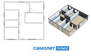 Дом 335м², 3-этажный, участок 8 сот.  