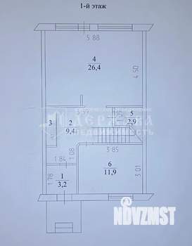 Таунхаус 117м², 2-этажный, участок 1 сот.  