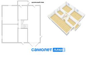 Коттедж 295м², 3-этажный, участок 10 сот.  