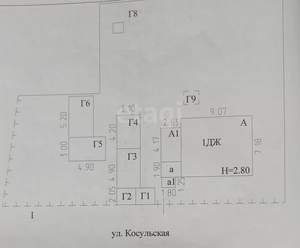 Дом 55м², 1-этажный, участок 6 сот.  