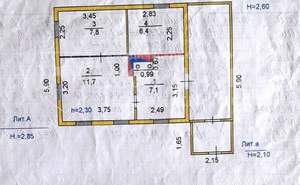 Дом 33м², 1-этажный, участок 5 сот.  