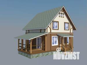 Дом 110м&sup2;, 2-этажный, участок 10 сот.  