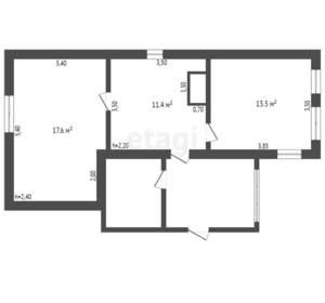 Дом 80м², 1-этажный, участок 6 сот.  