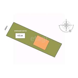 Дом 66м², 1-этажный, участок 5 сот.  